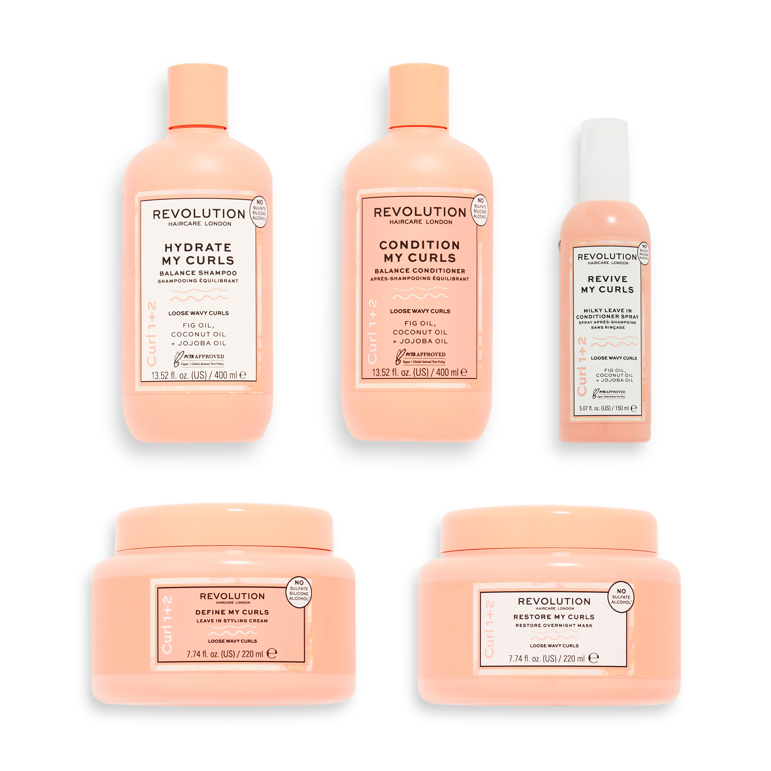 Revolution Haircare My Curls Hydrate Full Set for Light Curls